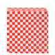 Papel Bolsa Anti-Gordura Abertura 2 Lados Fitipaldi 13x14 Xadrez Vermelho e Branco Restaurante Fast Food Hamburger