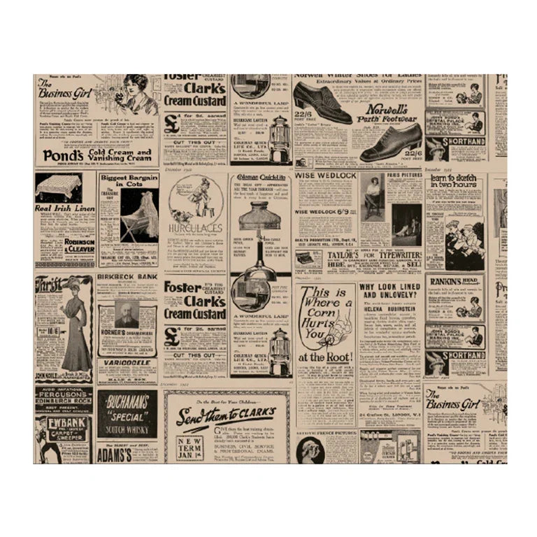 PAPEL FOLHA ANTI-GORDURA TIMES OLD 28x34 Folhas Jornal Impresso Hamburger Restaurante