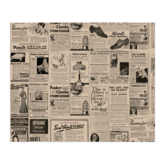 PAPEL FOLHA ANTI-GORDURA TIMES OLD 28x34 Folhas Jornal Impresso Hamburger Restaurante