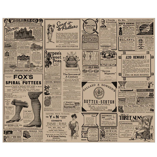 PAPEL FOLHA ANTI-GORDURA TIMES OLD 31x38 Folhas Jornal Antigo Impresso Fast Food Hamburgeria Restaurante