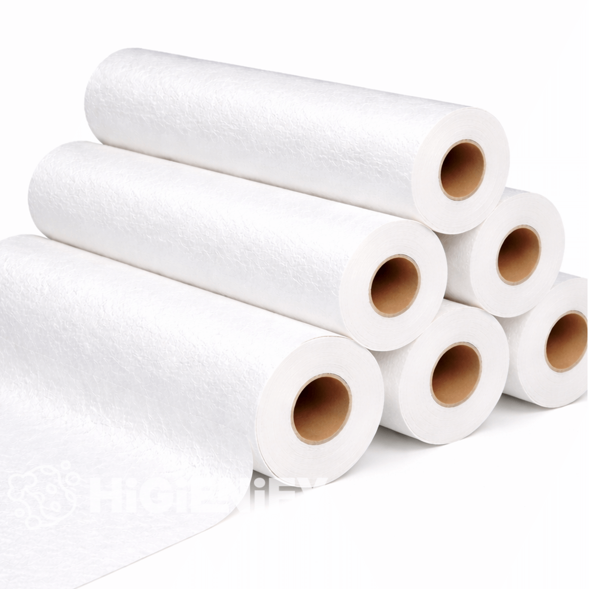 Rolo de Papel Marquesa Plastificado 60cm x 100M | Caixa com 6 rolos, ideal para uso profissional em clinicas e hospitais