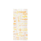 Saqueta Papel Decorada Parole 12+5x22cm Take Away Pastelaria Café Padaria Pão Bolos Take Away Sandes