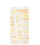 Saqueta Papel Decorada Parole 19+8x26cm Take Away Pastelaria Café Padaria Pão Bolos Sandes