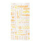 Saqueta Papel Decorada Parole 19+8x35cm Padaria Pastelaria Pão Bolos Sandes Café Take Away