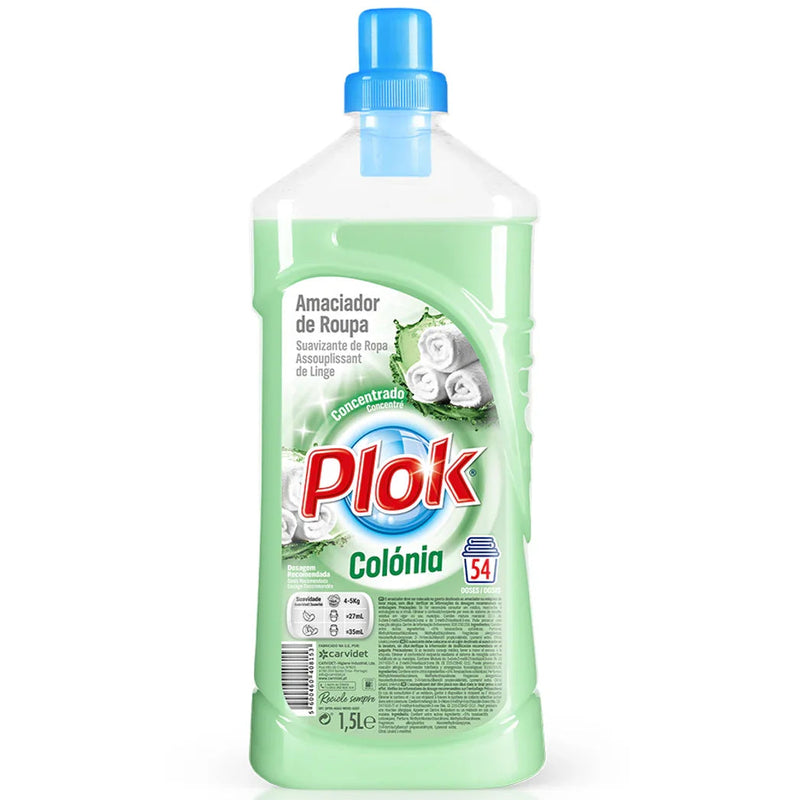 Garrafa de Amaciador da Roupa Concentrado Plok Colónia 54 doses