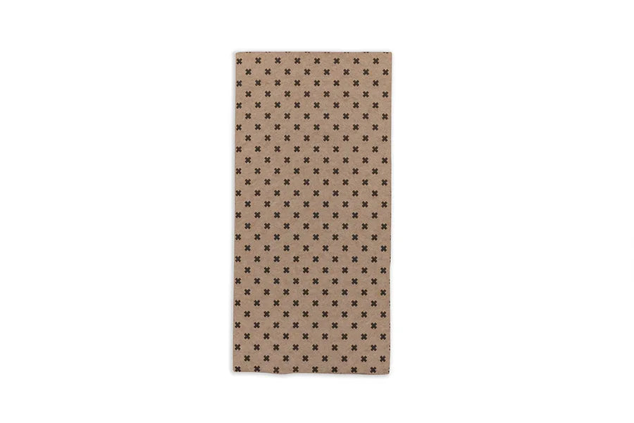 Guardanapos de Mesa Eco Nature Deco Dobrados 1-6 PPP 30x40cm com padrão de estrelas em fundo bege.