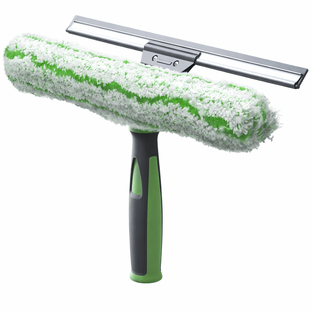 Kit 2em1 Lava Vidros Profissional com Peluche e Rodo PULEX TECHNODUO para limpeza integrada