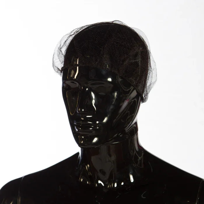 Toucas de Rede em Nylon Pretas Descartáveis para uso em cozinhas profissionais