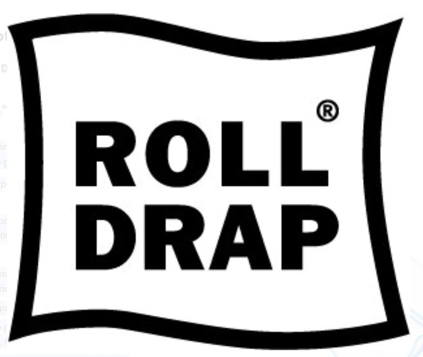 Logótipo do Rolo de Pano de Hotelaria Roll Drap, reconhecido por qualidade em limpeza e polimento.
