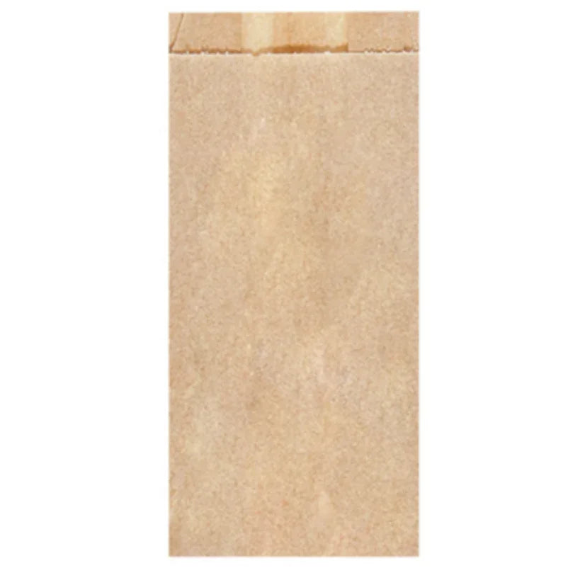 Saqueta Papel Kraft 10+6x25cm S003 Pão Bolos Padaria Pastelaria Take Away