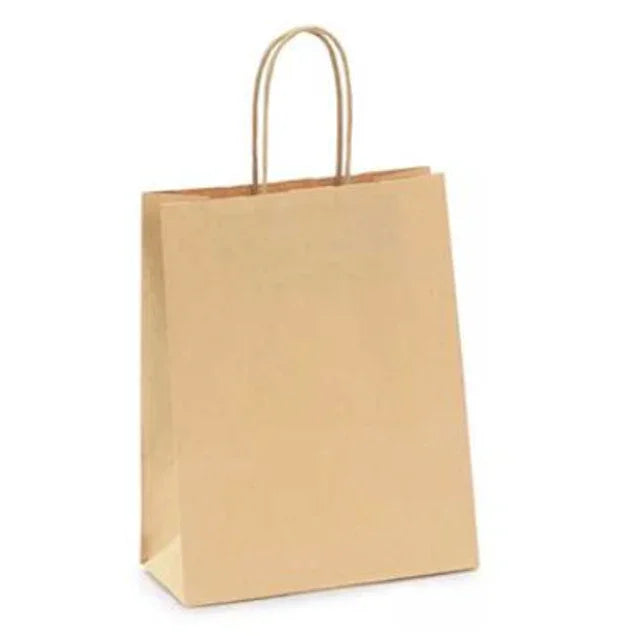 Saco Kraft Asa Torcida 32+11x42cm Take Away Menu Restaurante Compras Loja