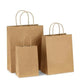 Saco Kraft Asa Torcida 32+11x42cm Take Away Menu Restaurante Compras Loja