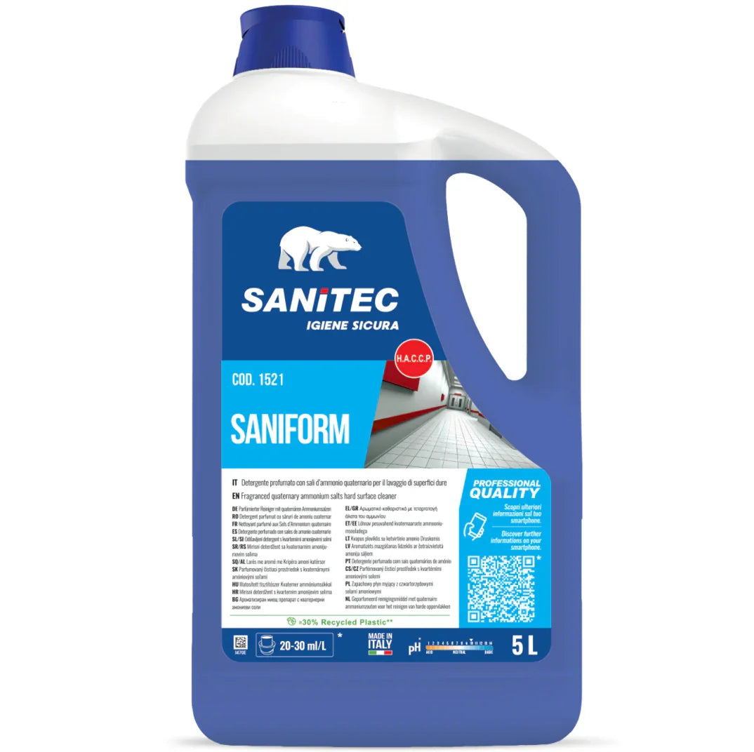 Garrafão de Detergente Higienizante Profissional 5 Litros SANITEC SANIFORM