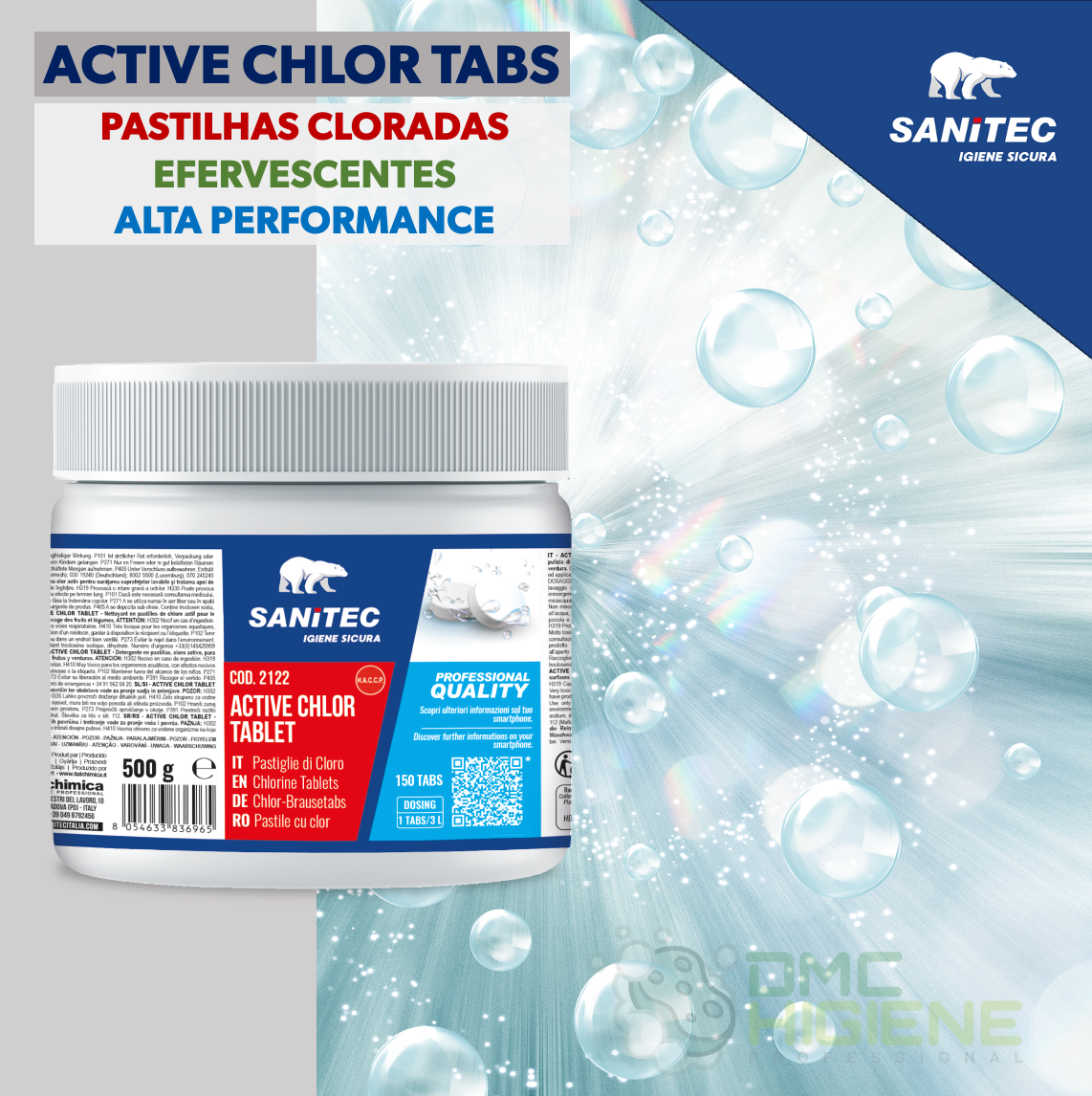 SANITEC ACTIVE CHLOR TABS