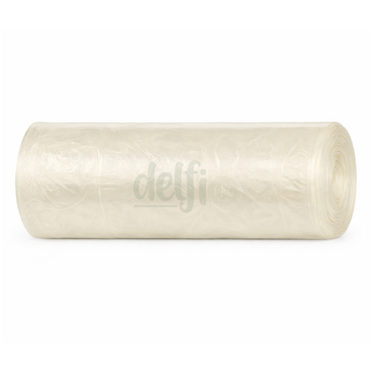 Saco Lixo Transparente Rolo 50L