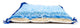 Mopa Microfibra Super Absorvente 60cm para Sistema Velcro vista lateral, mostranto material azul e propriedades de limpeza.
