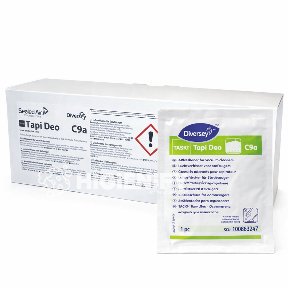 Caixa com 40 saquetas de Ambientador Profissional Granulado para Sacos de Aspirador TAPI DEO