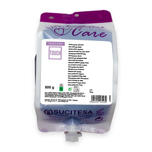 Bolsa Recarga de Sabonete Gel das Mãos Super Perfumado da marca TENSOGEN TOUCH de 800ml