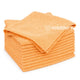 Pano Microfibra Laranja Cor Limpeza Superfícies Profissional Empresas Pack 12 Panos