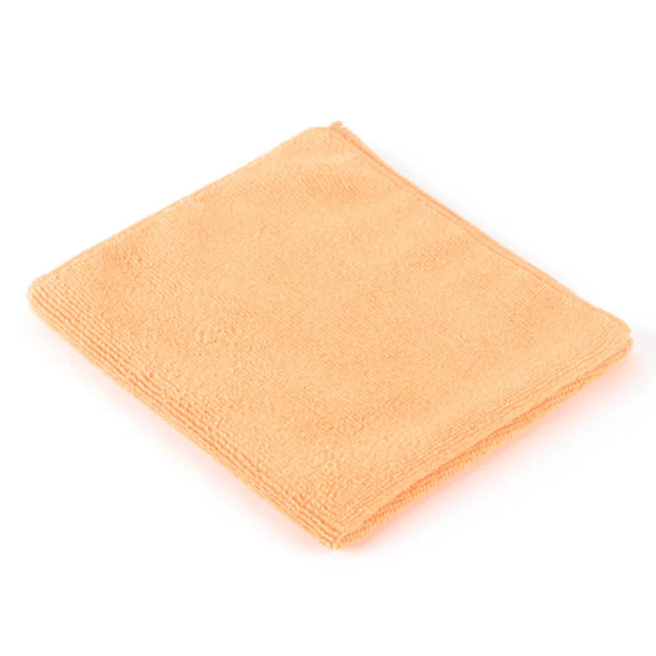 Pano Microfibra Laranja Cor Limpeza Superfícies Profissional Empresas Pack 12 Panos