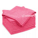 Pano Microfibra Vermelho Rosa Limpeza Superfícies Profissional Empresas Pack 12 Panos