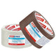 Fita Cola Industrial Tesa Pack em rolo, cores castanha e transparente, 66 metros de comprimento, ideal para uso industrial.