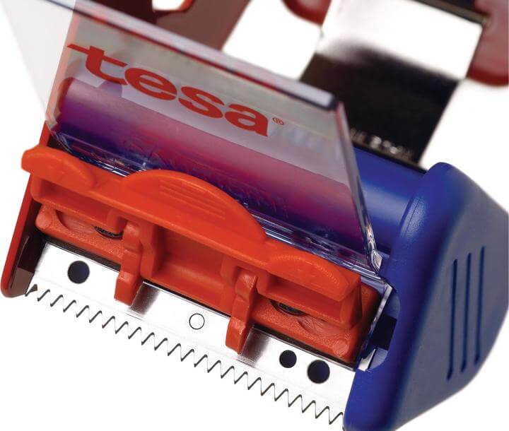 Desenrolador de Fita Adesiva Industrial 50mm TESA com lâmina e design ergonómico