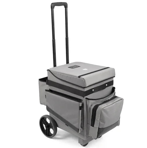 Carrinho Housekeeping Portátil TTS H-CUBE CLIMB em cinza, ideal para limpeza em alojamentos locais e hotéis.