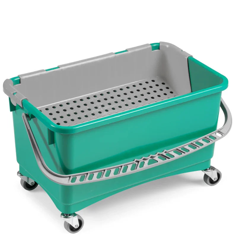 Balde Retangular com Rodas + Espremedor TTS JIM Lavagem Vidros Pavimentos Superficies Empresas Limpeza Vileda