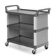 Carrinho de Catering TTS com 3 prateleiras, ideal para serviços de catering e transporte em restaurantes.