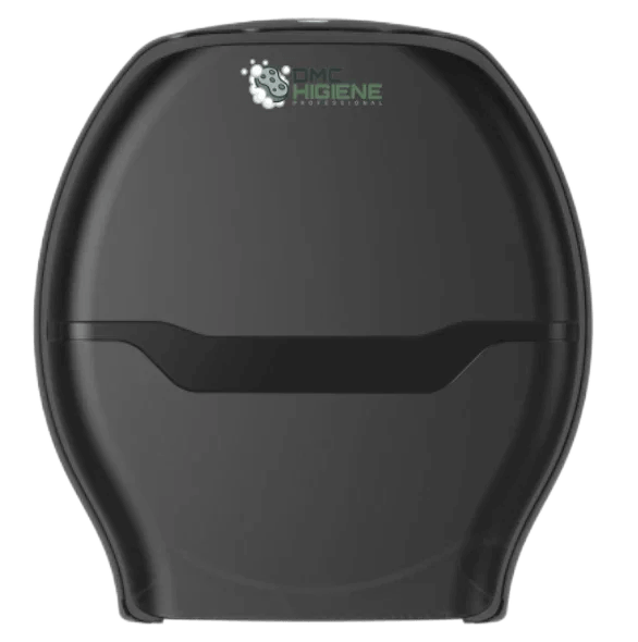 Dispensador Papel Higiénico Rolo Jumbo Preto Casa de Banho WC Empresas