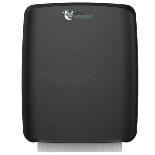 Dispensador Toalhas Mão Zig-Zag Preto Casa de Banho WC Empresas