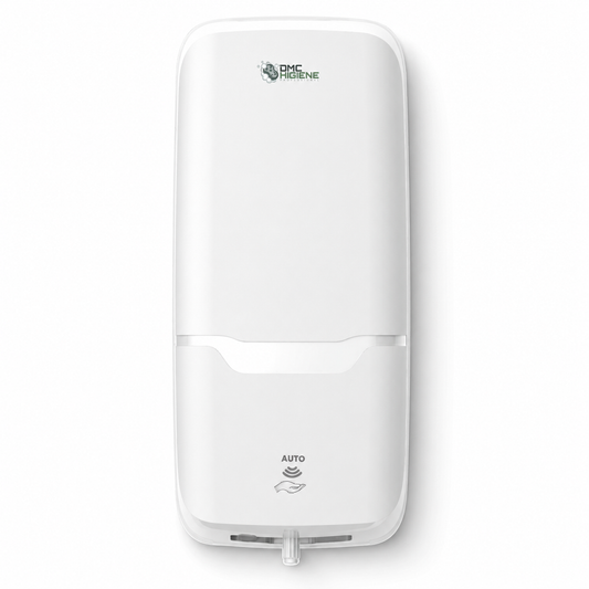 Dispensador de Sabonete Espuma Automatico da marca Big Hygiene, modelo Twin White Auto-Foam.