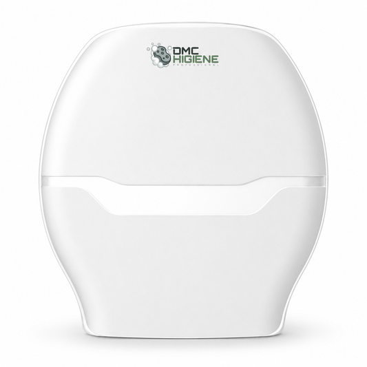 Dispensador de Papel Higiénico Rolo Jumbo TWIN WHITE JUMBO com design minimalista para casas de banho.