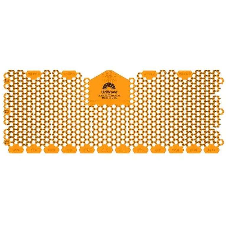 Tapete de Borracha Extra Perfumado Largo para Urinol URIWAVE com aroma frutado Mango