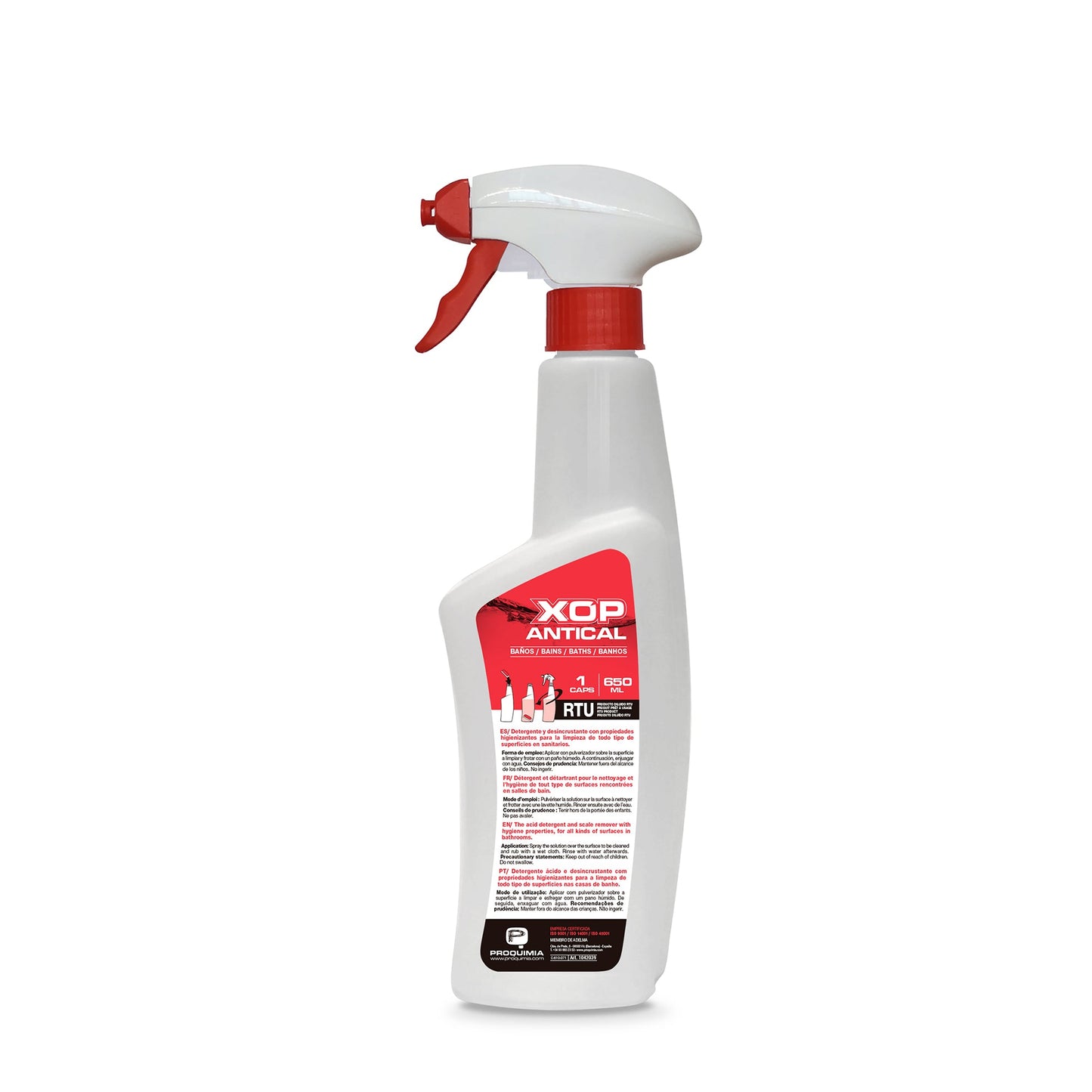 Garrafa Pulverizadora de Detergente Limpeza WC Concentrado em Cápsulas