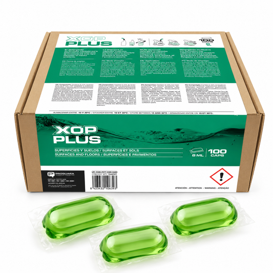 Detergente Multiusos Alcalino Concentrado em Cápsulas | Pk100