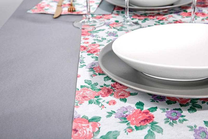 ROLO PAPEL TÊTE À TÊTE FLORAL AIRSOFT Toalhas de Mesa Papel Tête à Tête Cores Rolo 48 Metros