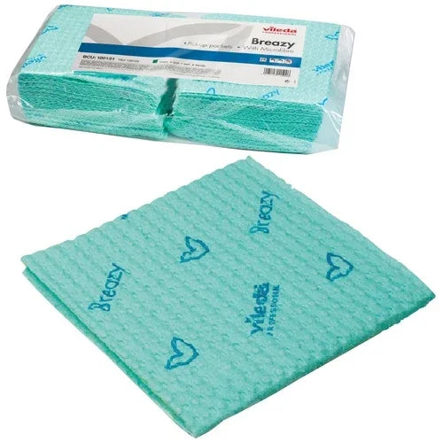 Pano Esponja Vileda Breazy Profissional Super Absorvente Cozinhas HACCP Cor Verde