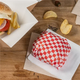 papel folha anti-gordura fitipaldi 28x34cm xadrex vermelho branco 1000 folhas hamburger fast food restaurante