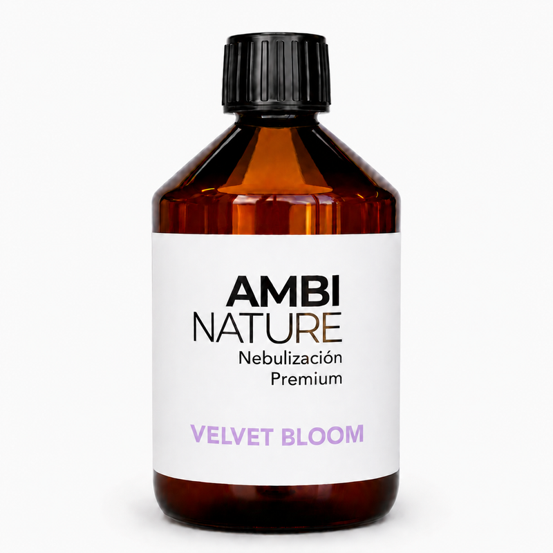 Recarga de Óleos Essenciais para Difusores VELVET BLOOM da AmbiNature em frasco de 200ml.