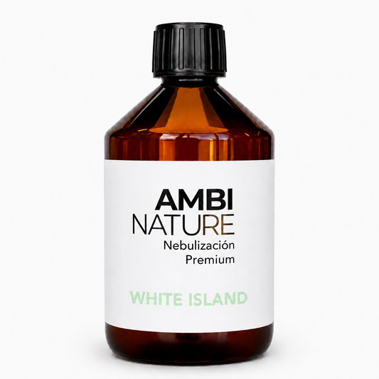 Recarga de Óleos Essenciais para Difusores WHITE ISLAND em frasco de nebulização premium.