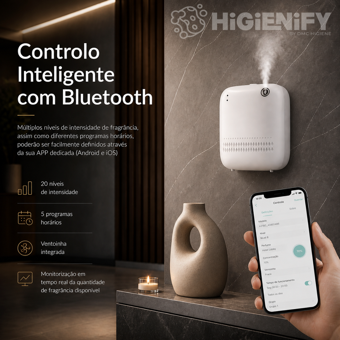 Difusor Nebulizador de Óleos Essenciais