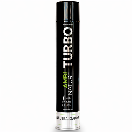 Desodorizante Spray Industrial de Grande Descarga em embalagem de 750ml, marca Ambinature Turbo Neutralizador.