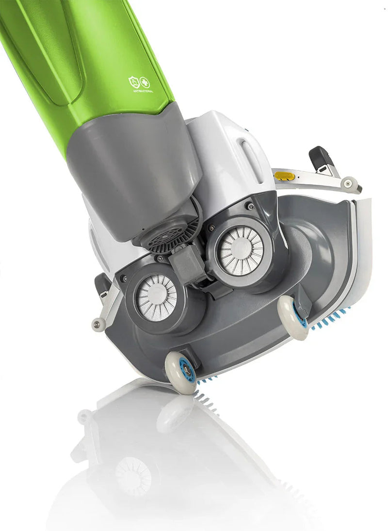 vista das escovas da Máquina Lavadora de Pavimentos Ergonómica 360º IPC i-MOP XL PLUS